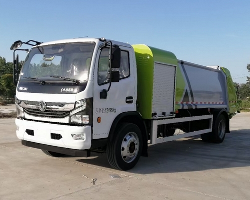  10方东风凯普特纯电动压缩垃圾车(电池后背)